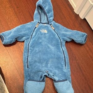 The North Face Blue Fleece Kids One Piece